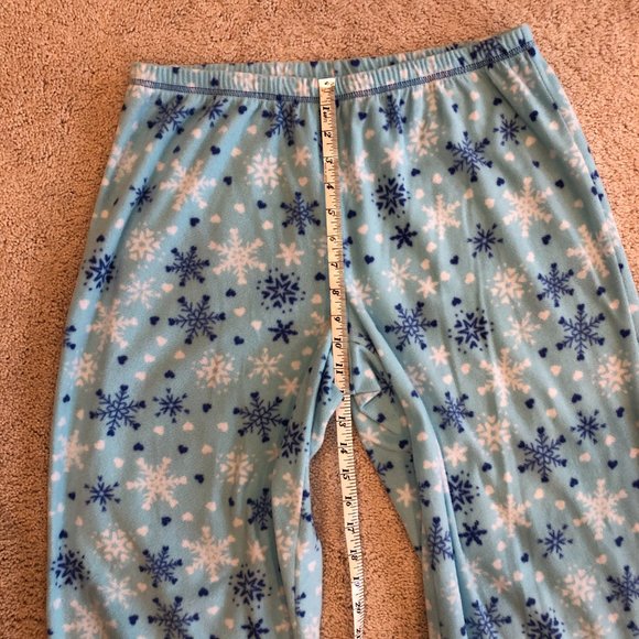 Women's Jenni Intimates Flannel Soft Comfortable Snowflake PJ Bottoms Pants - Picture 7 of 9